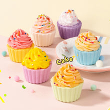 Load image into Gallery viewer, Cupcake Bath Salt Ball Essential Oil Bath Bubble Ball Aromatic Moisturizing Nourishing Skin Care Shower Ball Body Cleansing Self-Care Essential
