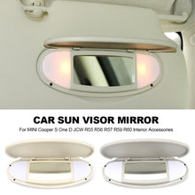 Load image into Gallery viewer, Car Sun Visor Sunshade Panel Housing Vanity Mirror Cover Black For MINI Cooper S One D JCW R55 R56 R57 R59 R60 Accessories