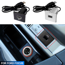 Load image into Gallery viewer, Car Charger USB Input Adapter Audio Radio u-disk Flash Socket Interface Cable Black/Silver For Ford Focus 2 Mk2 2009-2011 Accessories