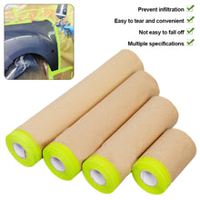 Load image into Gallery viewer, Car Painting Spray Taped Masking Paper Self Adhesive Wall Treatment Covering For Masking Protective Paper Wall Protector