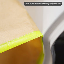 Load image into Gallery viewer, Car Painting Spray Taped Masking Paper Self Adhesive Wall Treatment Covering For Masking Protective Paper Wall Protector