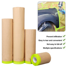Load image into Gallery viewer, Car Painting Spray Taped Masking Paper Self Adhesive Wall Treatment Covering For Masking Protective Paper Wall Protector