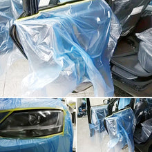 Load image into Gallery viewer, Car Repair Spray Paint Pre-Taped Maskin Film Automotive Painters Tape Plastic Drop Cloth Sheeting No Residue for Painting