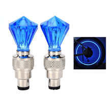 Load image into Gallery viewer, 1Pair Gemstone Bicycle Valve Light Vibration Type Tire Light For American And French Valve Stem Cycling Equipment