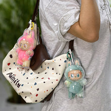 Load image into Gallery viewer, 1PC Protective Acrylic Storage Case For Plush Dolls Display Bag for Labubu V3 No Doll Transparent Portable Cable Organizer Box