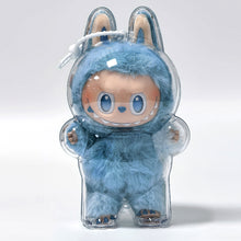Load image into Gallery viewer, 1PC Protective Acrylic Storage Case For Plush Dolls Display Bag for Labubu V3 No Doll Transparent Portable Cable Organizer Box