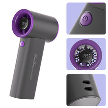 Load image into Gallery viewer, 4000mAh 199 Gears Mini Handheld Fan Outdoor Portable High-Speed Turbo Fan USB Charging