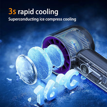 Load image into Gallery viewer, 100 Gears Summer Handheld Cooling Fan With Digital Display Outdoor Portable High-Speed Turbo Fan USB Charging