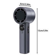 Load image into Gallery viewer, 2000mAh Handheld High-Speed Fan With Digital Display Portable Outdoor 100Gears Stepless Adjustable Turbo Fan