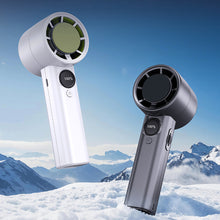 Load image into Gallery viewer, 2000mAh Handheld High-Speed Fan With Digital Display Portable Outdoor 100Gears Stepless Adjustable Turbo Fan