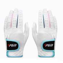 Load image into Gallery viewer, 1Pair Children's Golf Gloves Super Fiber Anti-Slip Breathable Sports Gloves Golf Equipment