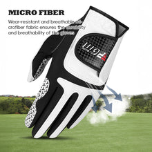 Load image into Gallery viewer, 1Pc Men's Super Fiber Cloth Golf Gloves For Left Hand Anti-Slip Breathable Sports Gloves Self-Adhesive Cloth Fixed Golf Equipment