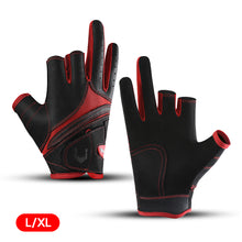 Load image into Gallery viewer, 1Pair Outdoor Exposed Finger Fishing Cycling Gloves Professional Wear-Resistant Anti-Slip Lure Gloves