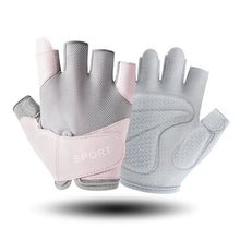 Load image into Gallery viewer, 1Pair Half-Finger Fitness Gloves Wear-Resistant Prevent Calluses Sports Hand Protectors Outdoor Cycling Anti-Slip Gloves