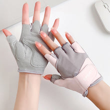 Load image into Gallery viewer, 1Pair Half-Finger Fitness Gloves Wear-Resistant Prevent Calluses Sports Hand Protectors Outdoor Cycling Anti-Slip Gloves