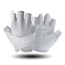 Load image into Gallery viewer, 1Pair Half-Finger Fitness Gloves Wear-Resistant Prevent Calluses Sports Hand Protectors Outdoor Cycling Anti-Slip Gloves