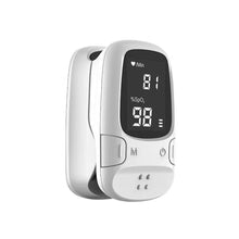 Load image into Gallery viewer, Compact and Portable Home Oximeter Finger Pulse Oximeter Elderly Oximeter Blood Oxygen Saturation Heart Rate Detection Oximeter