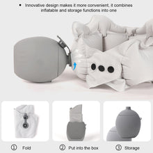 Load image into Gallery viewer, Portable Compression Inflatable U-shaped Pillow Neck Protection Pillow Compact Easy To Store Travel Car Airplane Neck Pillow