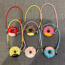 Load image into Gallery viewer, Dollhouse Mini Doughnut Pendant Model Cartoon Doughnut Cute Hanging Neck Accessories Dollhouse Pendant