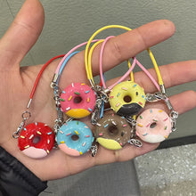 Load image into Gallery viewer, Dollhouse Mini Doughnut Pendant Model Cartoon Doughnut Cute Hanging Neck Accessories Dollhouse Pendant