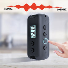 Load image into Gallery viewer, New Pocket FM 50-108MHZ Radio Portable Mini DSP Chip Radio Receiver with LCD Display 3.5mm Earphone Time Display