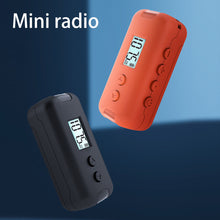 Load image into Gallery viewer, New Pocket FM 50-108MHZ Radio Portable Mini DSP Chip Radio Receiver with LCD Display 3.5mm Earphone Time Display