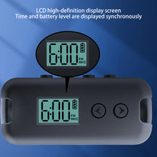 Load image into Gallery viewer, New Pocket FM 50-108MHZ Radio Portable Mini DSP Chip Radio Receiver with LCD Display 3.5mm Earphone Time Display