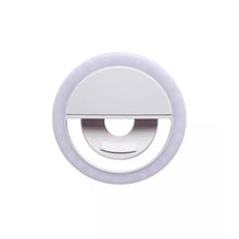 Load image into Gallery viewer, LED Light Ring with USB charging Phone Lens Selfie Light Mini Circular Fill Light Clip For iPhone Samsung Xiaomi Poco