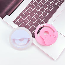 Load image into Gallery viewer, LED Light Ring with USB charging Phone Lens Selfie Light Mini Circular Fill Light Clip For iPhone Samsung Xiaomi Poco