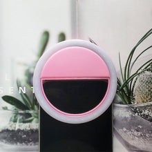 Load image into Gallery viewer, LED Light Ring with USB charging Phone Lens Selfie Light Mini Circular Fill Light Clip For iPhone Samsung Xiaomi Poco