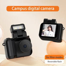 Load image into Gallery viewer, Mini Camera With Screen HD 1080p With Flash Lamp And Battery Dock Portable Retro Ultra Compact Mini Camera Video Recorder Y4000