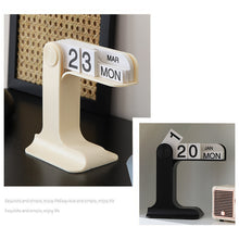Load image into Gallery viewer, ins Design Desktop Eternal Flipping Calendar Creative Simple Calendar Modern Living Room Decoration Office Stationery