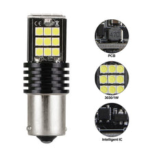 Load image into Gallery viewer, Car LED Reversing Lights Parking Brake Lights Turn Signal Lights White Red BA15S LED 1157 BAY15D Bulb 3030 Bulbs