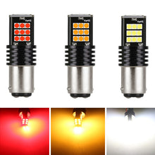 Load image into Gallery viewer, Car LED Reversing Lights Parking Brake Lights Turn Signal Lights White Red BA15S LED 1157 BAY15D Bulb 3030 Bulbs