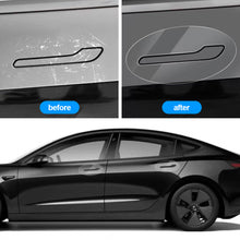 Load image into Gallery viewer, 8Pcs/Set Car Door Handle Scratch Protector Inverted Door Handle Paint Protective TPU Film Clothing For Tesla Model 3 Model Y 2017-2025