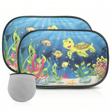 Load image into Gallery viewer, 2Pcs Car Side Window SunShade Windscreen Roof Window Cartoon For Children Adults Adsorption SunShade Sunvisor with Storage Bag