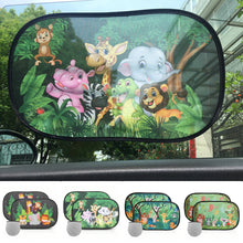 Load image into Gallery viewer, 2Pcs Car Side Window SunShade Windscreen Roof Window Cartoon For Children Adults Adsorption SunShade Sunvisor with Storage Bag