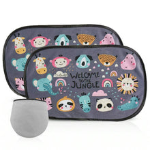 Load image into Gallery viewer, 2Pcs Car Side Window SunShade Windscreen Roof Window Cartoon For Children Adults Adsorption SunShade Sunvisor with Storage Bag