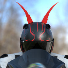 Load image into Gallery viewer, Motorcycle Helmet Devil Horns Long Bull Horn Electric Front Rear Bumper Accessories Car Bike Helmets Decoration