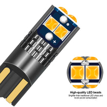 Load image into Gallery viewer, T10 Car LED Interior Side Light Marker Parking Bulb Canbus No Error DC 12V 3030 6SMD Auto Driving License Plate Bulbs Super Bright