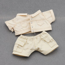 Load image into Gallery viewer, Miniature Shirt and Shorts Set for 17cm Labubu Dolls Cute DIY Doll Clothes Fashion Accessories Lovely Outfit Gifts for Girls Friends