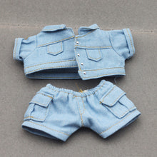 Load image into Gallery viewer, Miniature Shirt and Shorts Set for 17cm Labubu Dolls Cute DIY Doll Clothes Fashion Accessories Lovely Outfit Gifts for Girls Friends