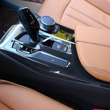 Load image into Gallery viewer, Carbon Fiber Car Central Console Gear Shift Box Panel Cover Trim ABS for BMW 5 Series