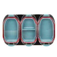 Load image into Gallery viewer, 1PC 3-Slot Magnetic Lure Accessory Storage Box With Transparent Lid Portable Fishhook Ring Bait Waterproof Organization Box