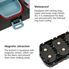 Load image into Gallery viewer, 1PC 3-Slot Magnetic Lure Accessory Storage Box With Transparent Lid Portable Fishhook Ring Bait Waterproof Organization Box