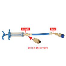Load image into Gallery viewer, Car 30Ml 1Oz A/C Oil/Dye Injector with Low Side Quick Coupler Adapter 1/4 Air Conditioning Automotive Oiler Injection Syringe