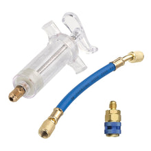 Load image into Gallery viewer, Car 30Ml 1Oz A/C Oil/Dye Injector with Low Side Quick Coupler Adapter 1/4 Air Conditioning Automotive Oiler Injection Syringe