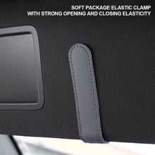 Load image into Gallery viewer, Super Fiber Leather Car Eyeglass Storage Holder Clip Sun Visor Sunglasses Holder Auto Interior Accessories