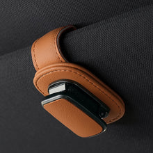 Load image into Gallery viewer, Super Fiber Leather Car Eyeglass Storage Holder Clip Sun Visor Sunglasses Holder Auto Interior Accessories
