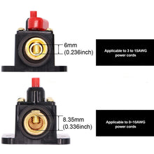 Load image into Gallery viewer, Automobile Truck Resettable Fuse Short Protection Fuse Holder Resettable Circuit Breaker 20A 30A 40A 50A 60A 80A 100A 125A 150A